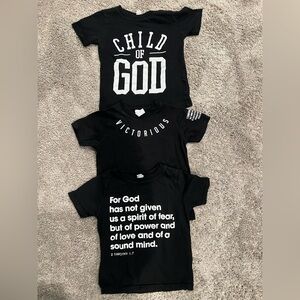 Toddler Christian Shirt lot